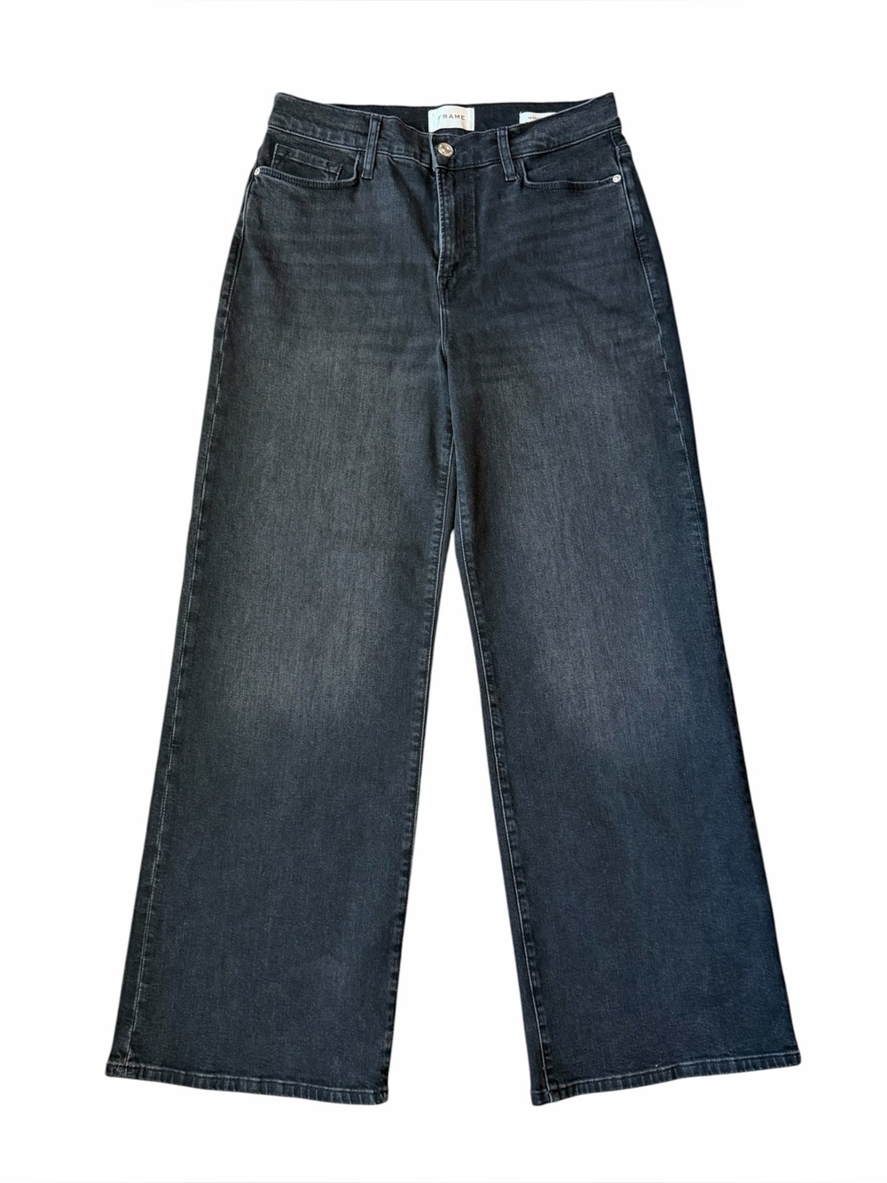 FRAME Le Slim Palazzo Black Denim Jeans Size 29